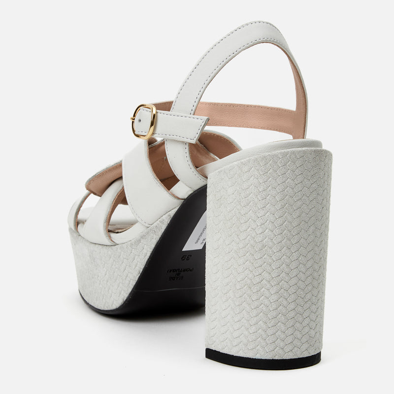 Kunoka ANNA platform sandal - Lily Platform Sandal white