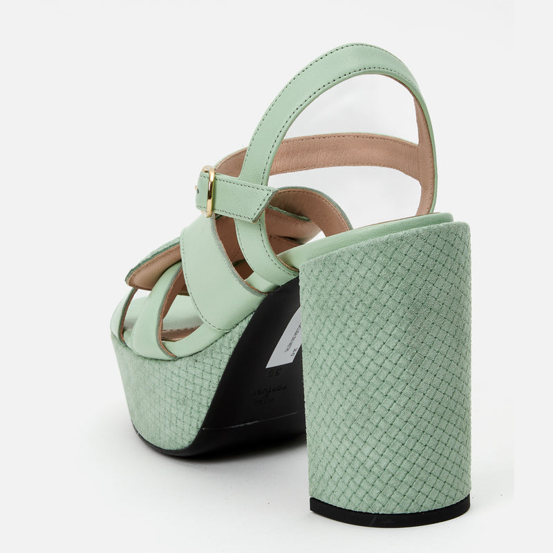 Kunoka ANNA platform sandal - Mint Platform Sandal mint