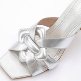 Kunoka CYNTHIA high heel sandal - Murraya High Heel Sandal silver