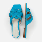 Kunoka SYLVIE flat sandal - Neptune Flat Sandal blue