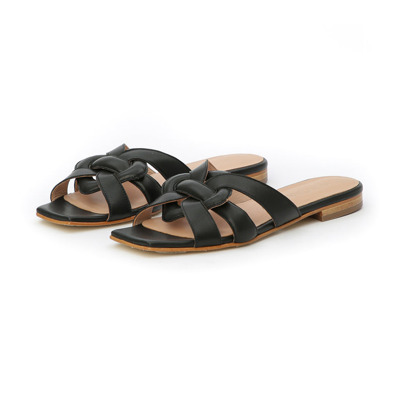 Kunoka SYLVIE flat sandal - black Flat Sandal black