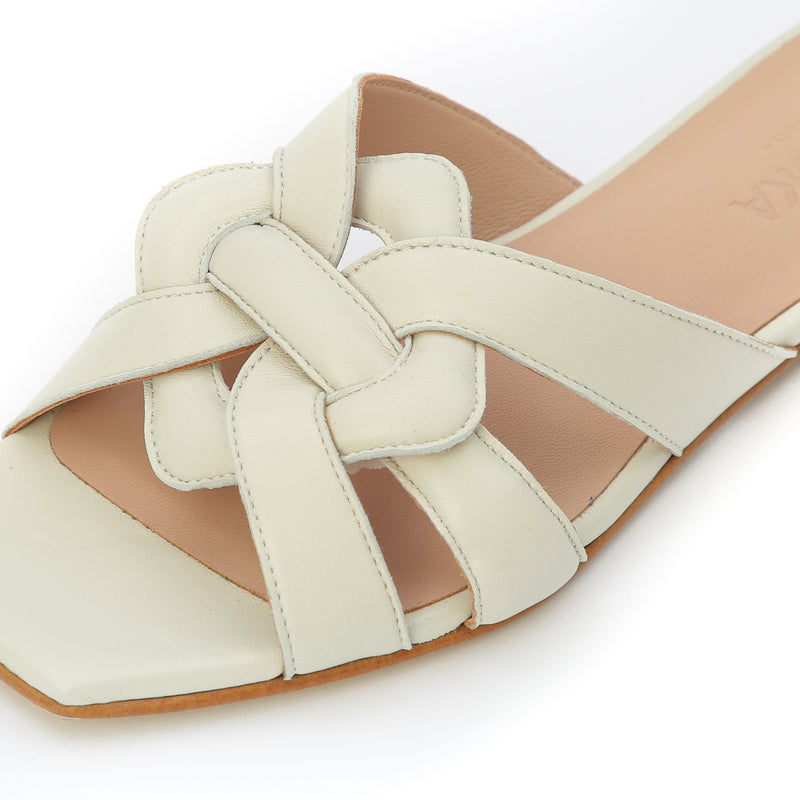 Kunoka SYLVIE flat sandal - off white Flat Sandal white