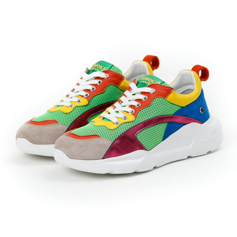 Kunoka IZZI platform sneaker - Parrot Platform Sneaker multicolor