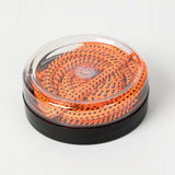 Kunoka NESTEL round lace - fluo orange/black Laces black