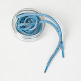 Kunoka NESTEL round lace - light blue/silver Laces blue