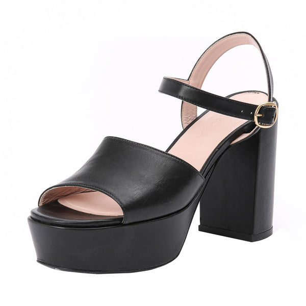 Kunoka ANITA platform sandal - black Platform Sandal black