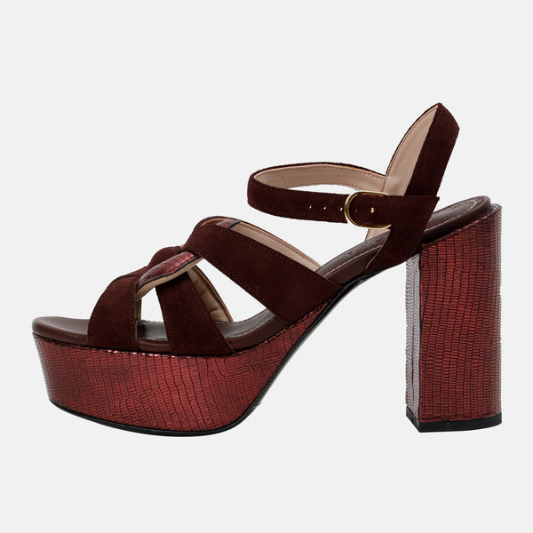 Kunoka ANNA platform sandal - Spruce Platform Sandal Purple