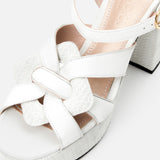 Kunoka ANNA platform sandal - Lily Platform Sandal white