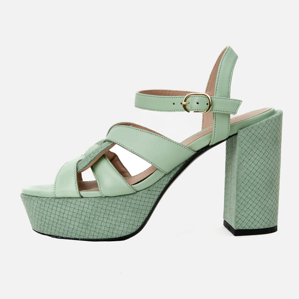 Kunoka ANNA platform sandal - Mint Platform Sandal mint