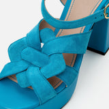 Kunoka ANNA platform sandal - Neptune Platform Sandal blue