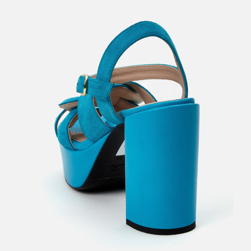 Kunoka ANNA platform sandal - Neptune Platform Sandal blue