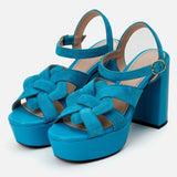 Kunoka ANNA platform sandal - Neptune Platform Sandal blue