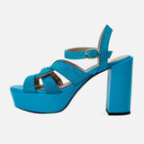 Kunoka ANNA platform sandal - Neptune Platform Sandal blue