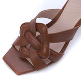 Kunoka CLAIRE high heel sandal - cuoio High Heel Sandal brown