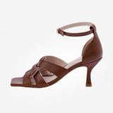Kunoka CLAIRE high heel sandal - cuoio High Heel Sandal brown