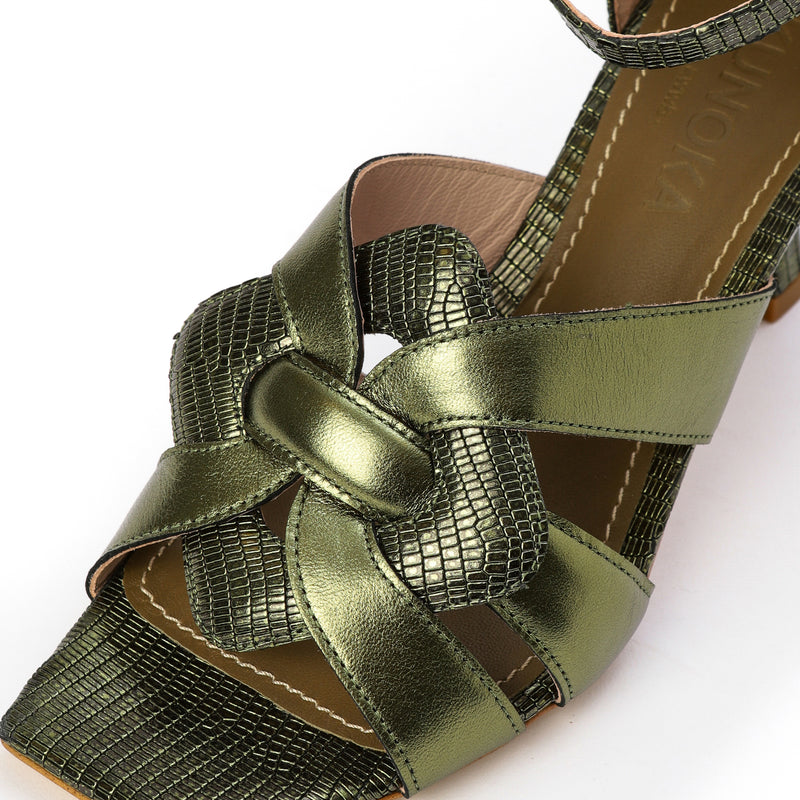 Kunoka CLAIRE high heel sandal - emerald High Heel Sandal green