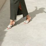 Kunoka CLAIRE high heel sandal - off white High Heel Sandal white