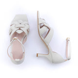 Kunoka CLAIRE high heel sandal - off white High Heel Sandal white