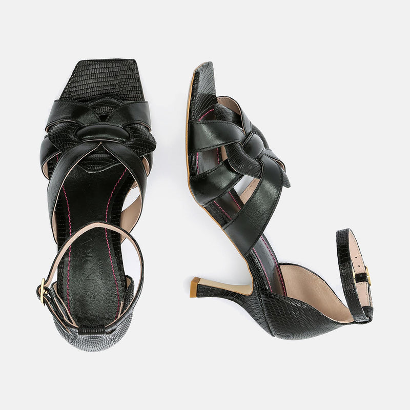 Kunoka CLAIRE high heel sandal - onyx High Heel Sandal black