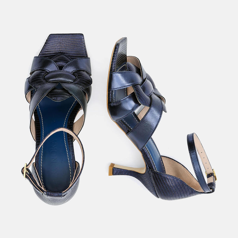Kunoka CLAIRE high heel sandal - topaz High Heel Sandal blue