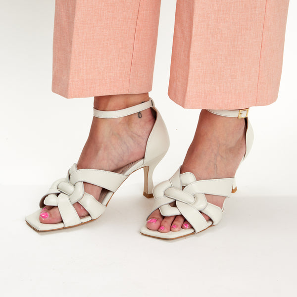 Kunoka CLAIRE high heel sandal - Salty High Heel Sandal white