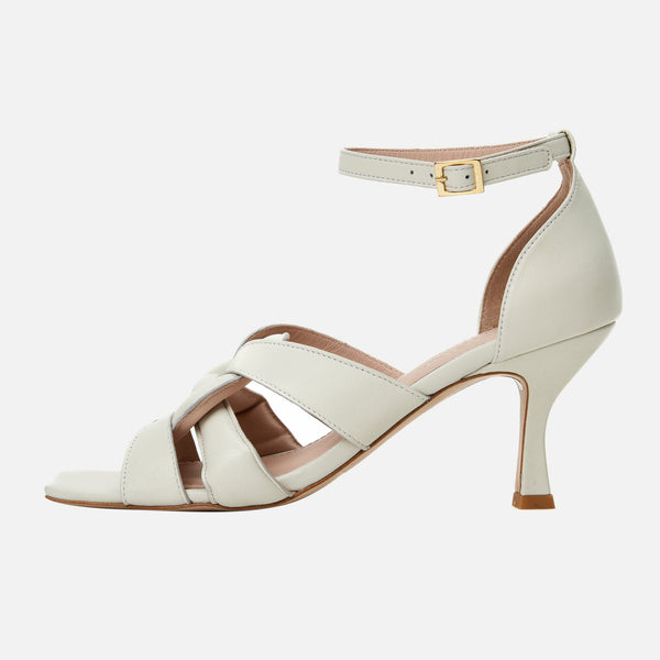 Kunoka CLAIRE high heel sandal - Salty High Heel Sandal white