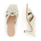 Kunoka CYNTHIA high heel sandal - off white High Heel Sandal white