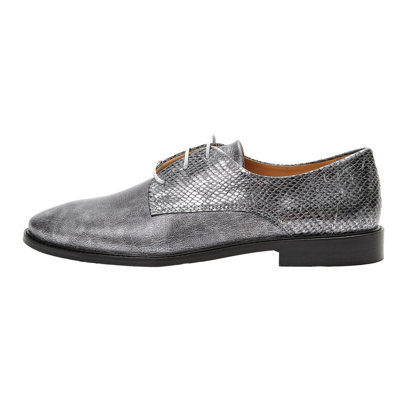 Kunoka DEBBY derby-Gunmetal Derby silver