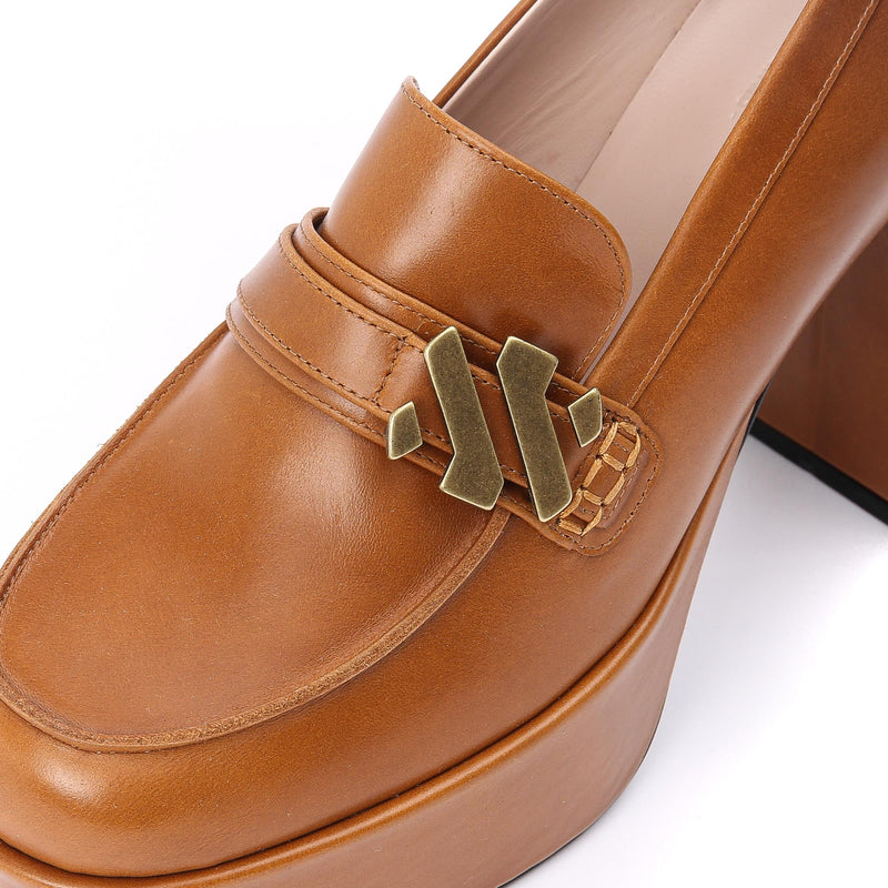 Kunoka EMMANUELLE platform loafer - brown Loafer brown