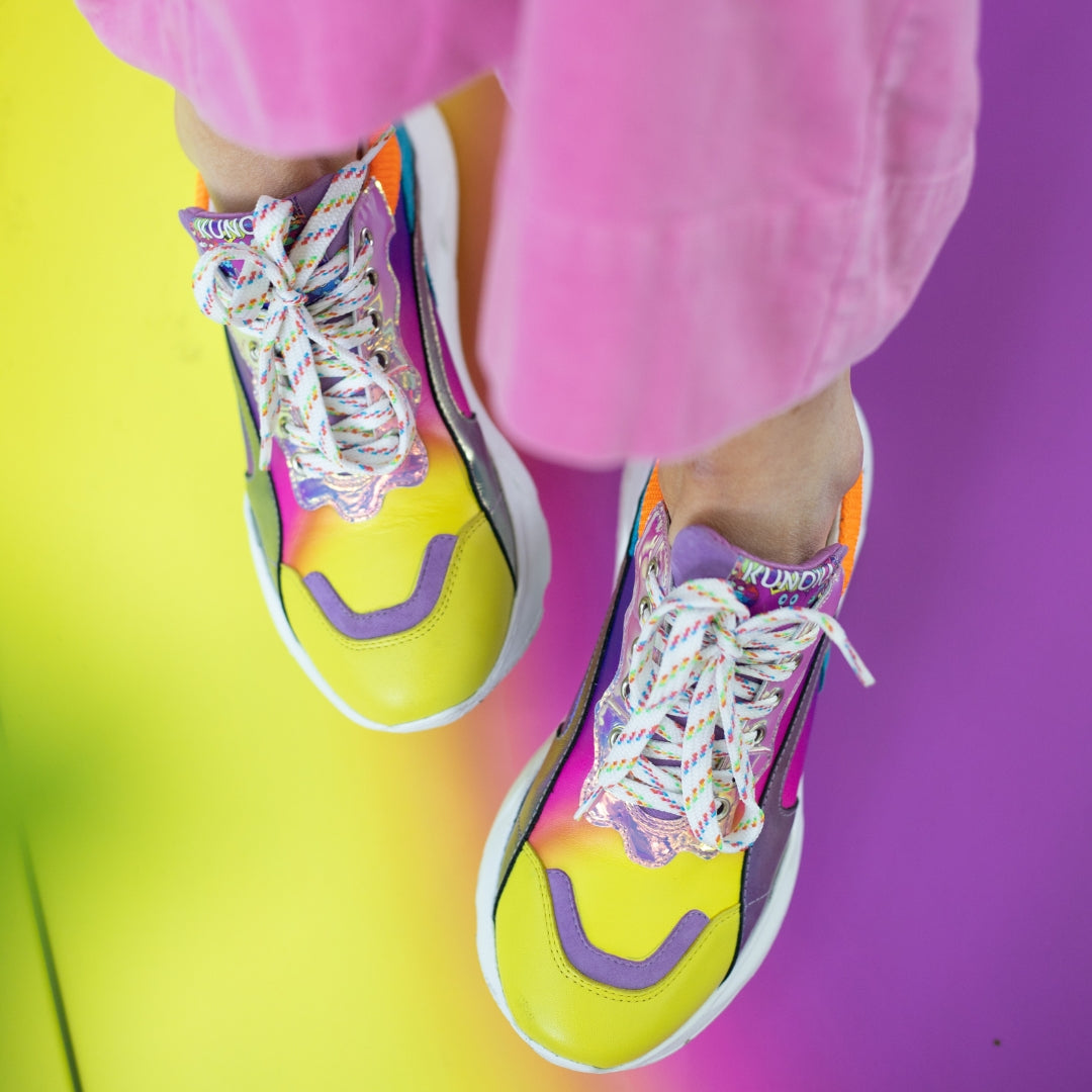 Kunoka IZZI platform sneaker - Candy Cane Platform Sneaker multicolor