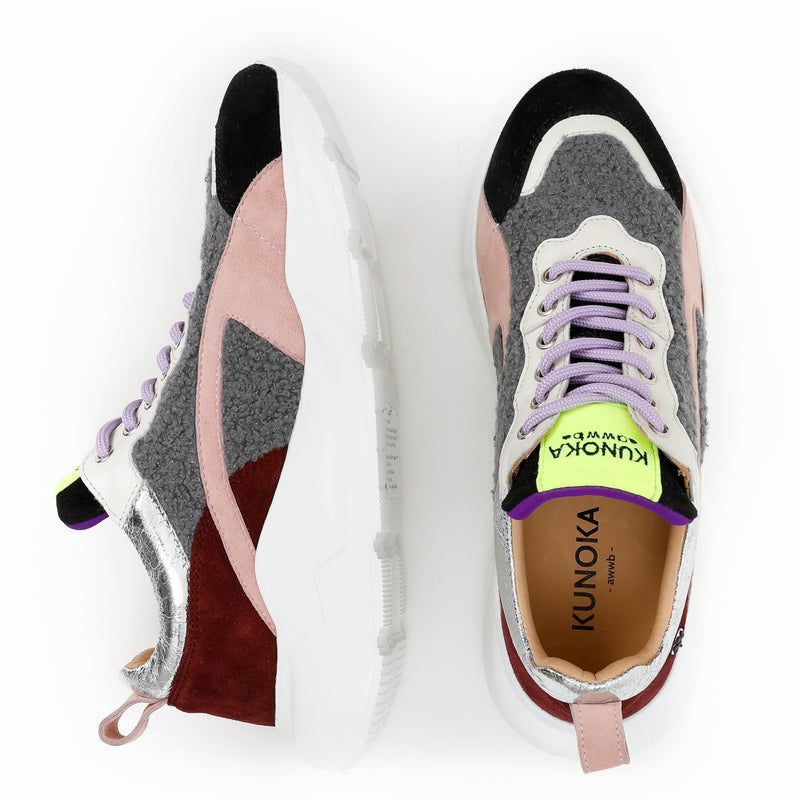 Kunoka IZZI platform sneaker - Grosbeak Platform Sneaker grey
