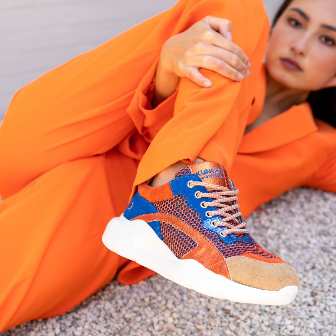 Kunoka IZZI platform sneaker - Saphirewing Platform Sneaker blue
