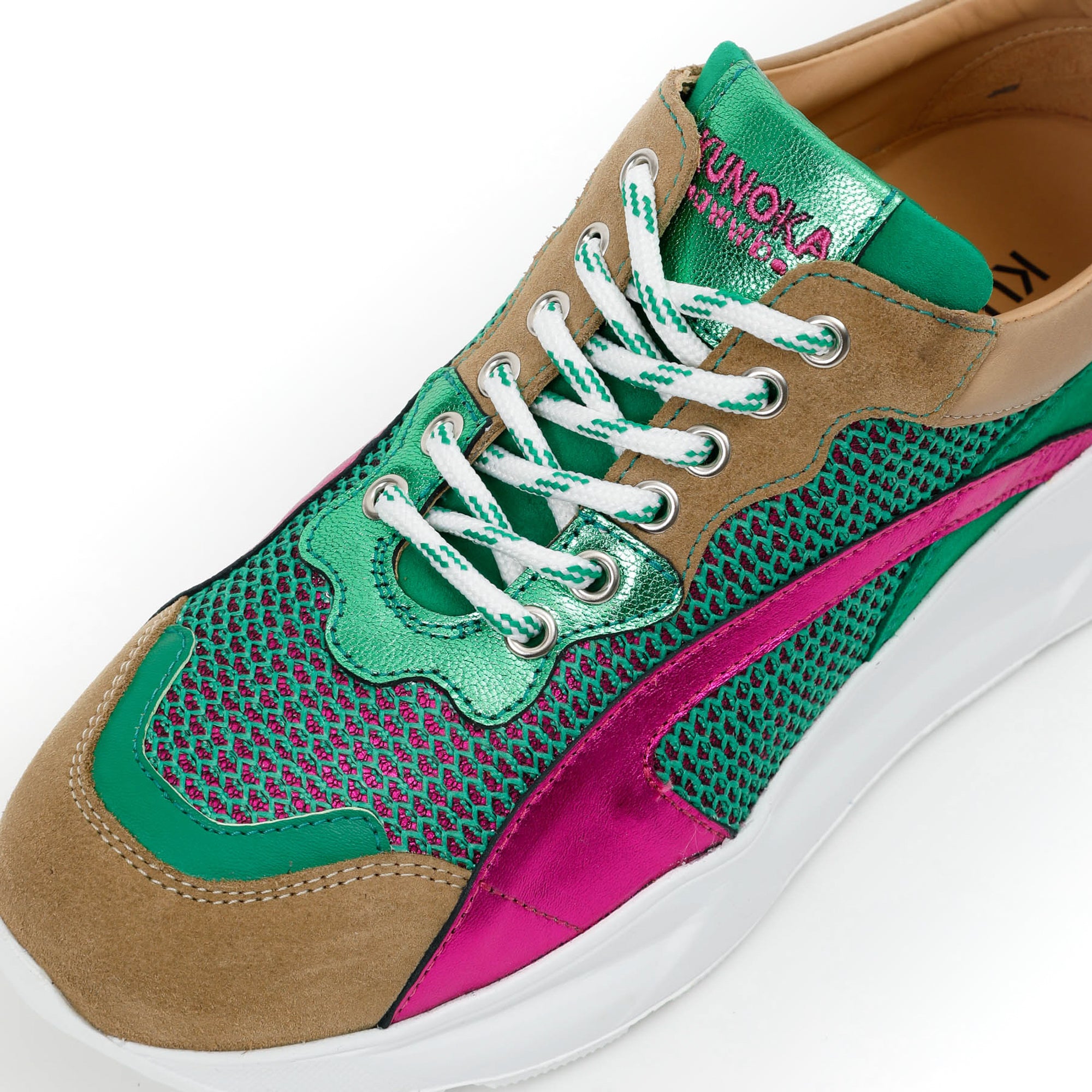 Kunoka IZZI platform sneaker - Sunbird Platform Sneaker green