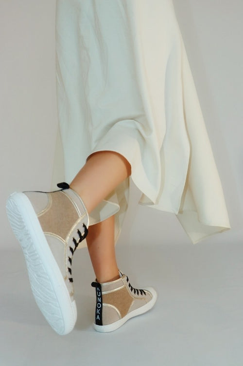 IGOR hoge sneaker - bathcloth beige