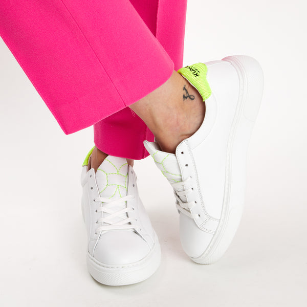 Kunoka LENA low sneaker - Lemonpeel Low Sneaker white