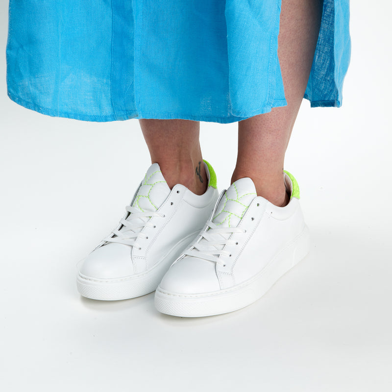 Kunoka LENA low sneaker - Lemonpeel Low Sneaker white