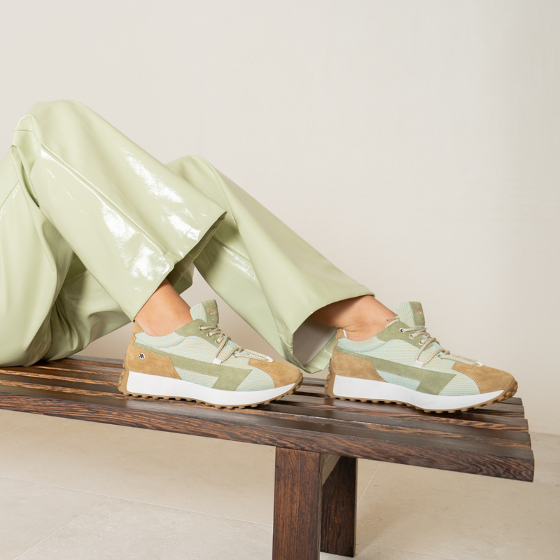 Kunoka LUNA platform sneaker - Mint Platform Sneaker