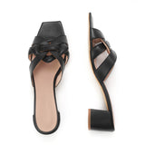 Kunoka MARTINE block heel sandal - black High Heel Sandal black