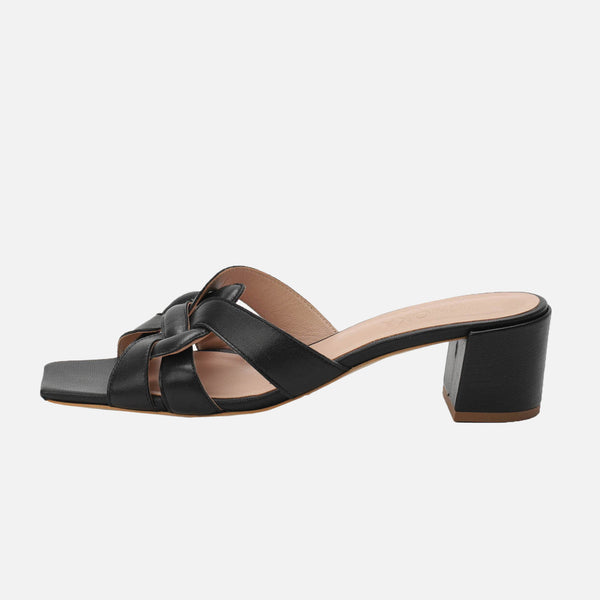 Kunoka MARTINE block heel sandal - black High Heel Sandal black