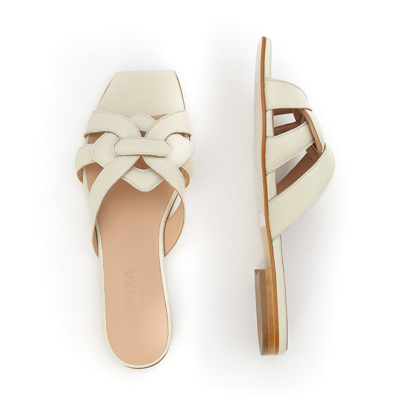 Kunoka SYLVIE flat sandal - off white Flat Sandal white