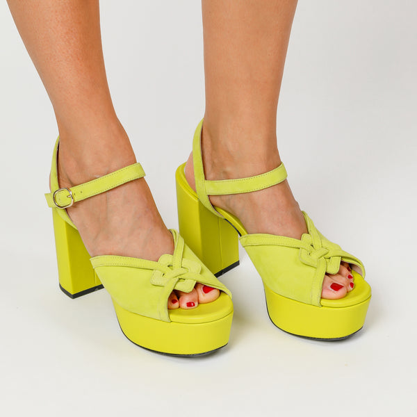 Kunoka AMALIA platform sandal - Sunflower Platform Sandal yellow