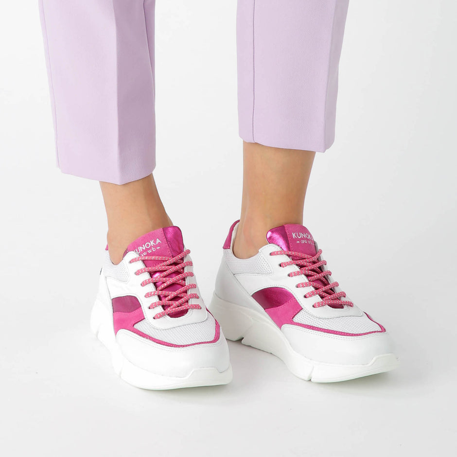 Kunoka ARI platform sneaker - Tulip Platform Sneaker fuchsia