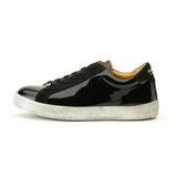 Kunoka ALEX low sneaker - shiny black and gold tongue Low Sneaker black