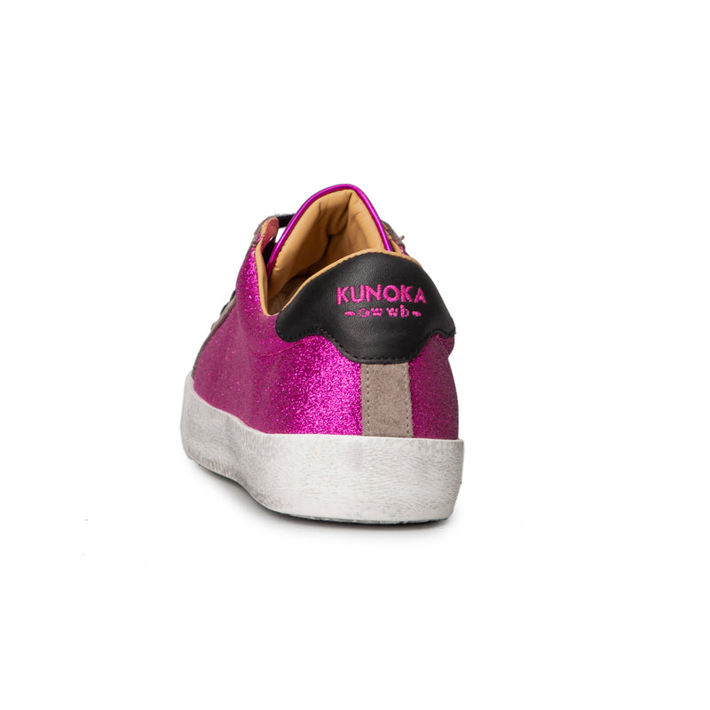 ALEX low sneaker - glitter fuxia