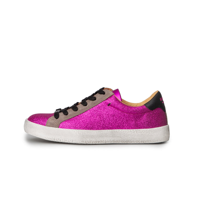 ALEX low sneaker - glitter fuxia