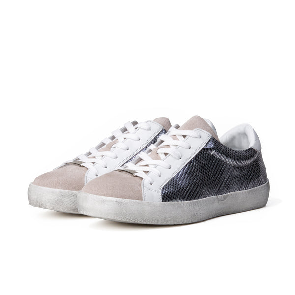 ALEX low sneaker - scaly silver