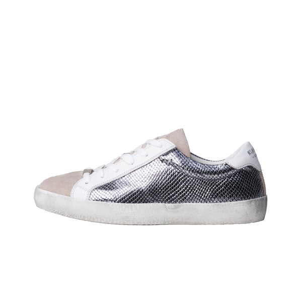 ALEX low sneaker - scaly silver