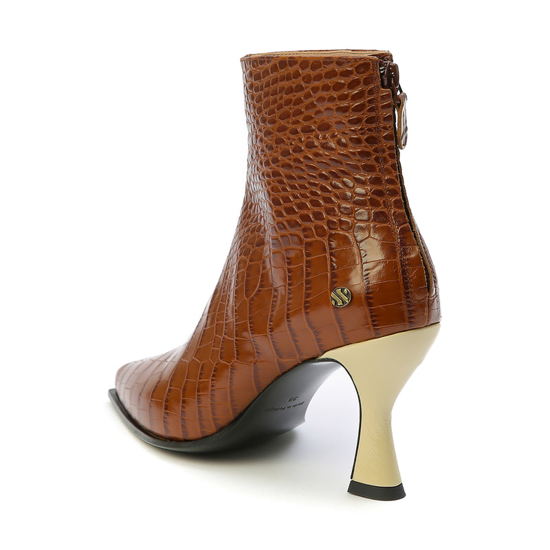 Kunoka ALIXE ankle boot - croco cognac Ankle Boot brown
