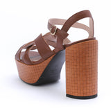 Kunoka ANNA platform sandal - cuoio Platform Sandal brown