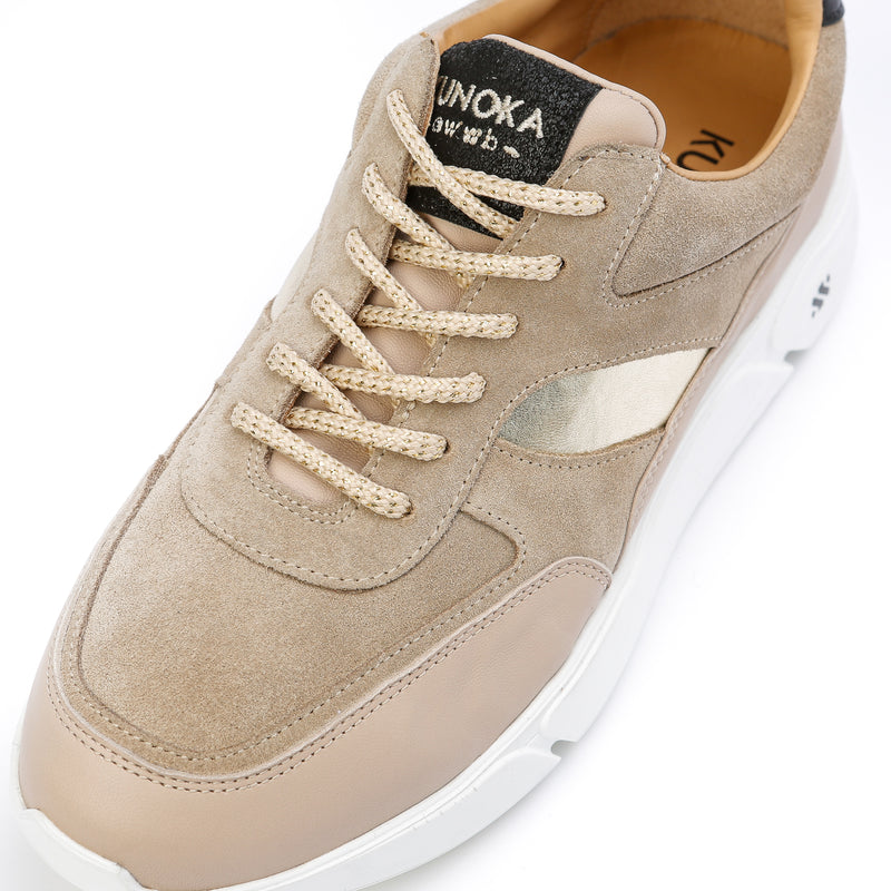 ARI platform sneaker - crosta beige